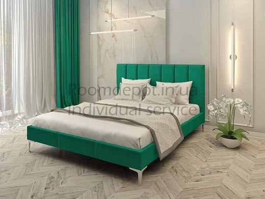 Ліжко Неаполь з м'яким узголів'ям ЛЕВ 140х190 см Категорія тканини 1  RD1329-5 фото