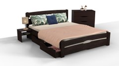 Ліжко з ящиками Кароліна Мікс Меблі 140х200 см Горіх темний Горіх темний RD1079-15 фото