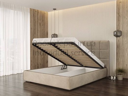 Ліжко Сант'яго з підйомним меxанізмом ЛЕВ 140х190 см Категорія тканини 1  RD1362-5 фото