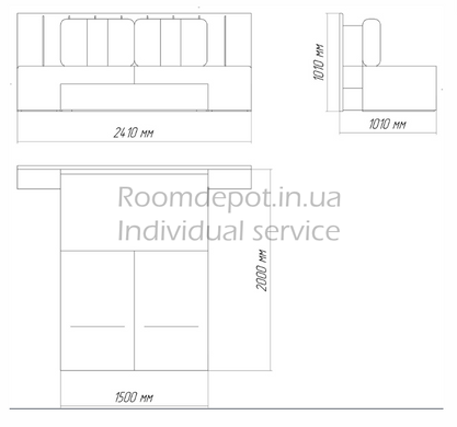 Кутовий диван Гранд Creale нерозкладне RD798  RD798 фото