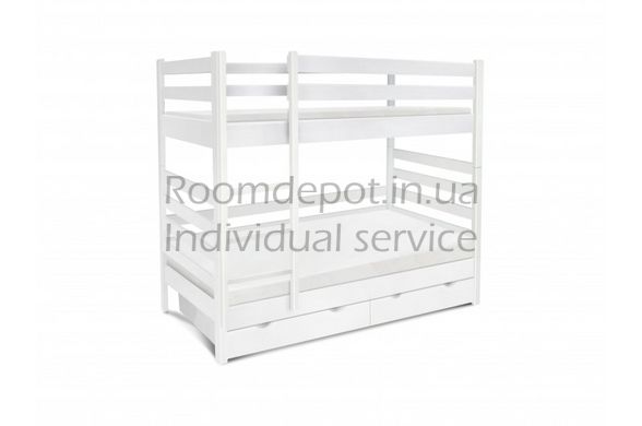 Ліжко двоярусне Засоня Мікс Меблі 90х200 см Білий Білий RD938-4 фото