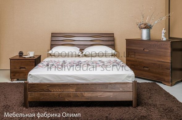 Двуспальная кровать Марита S Олимп 140х190 см Темный венге Темный венге RD1250-3 фото