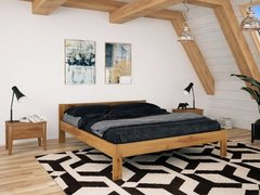 Ліжко дерев'яне Делі Горіх світлий Roz1045 фото
