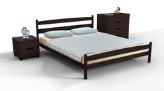 Кровать односпальная Ликерия Микс Мебель 80х200 см Орех темный Орех темный RD50 фото