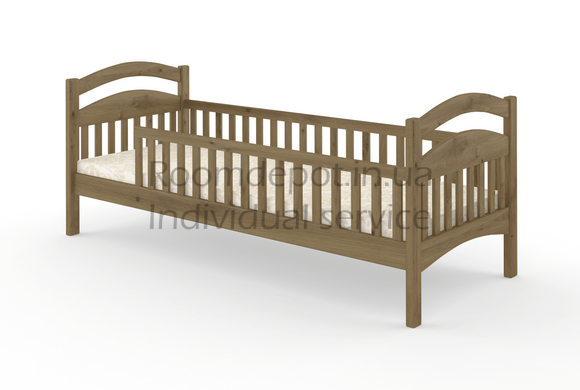 Детская кровать Жасмин Литл MebiGrand 90х190 см Ольха Ольха RD940-37 фото