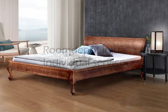 Ліжко дерев'яне Ніколь Мікс Меблі 160 х 200 см Горіх темний Горіх темний RD7-4 фото
