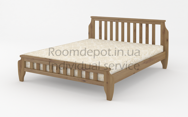 Дерев'яне ліжко Прага MebiGrand 90х190 см Вільха Вільха RD2685-12 фото