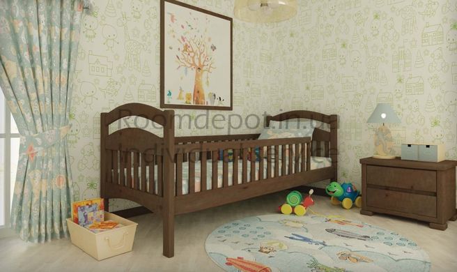 Детская кровать Жасмин Литл MebiGrand 90х190 см Ольха Ольха RD940-37 фото