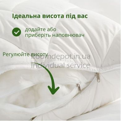 Подушка антиалергенна Bamboo IDEIA 50*70 Білий RD3053 фото