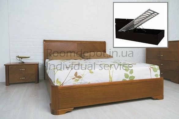Кровать с механизмом Милена интарсия Олимп 180х200 см Орех Орех RD1282-20 фото