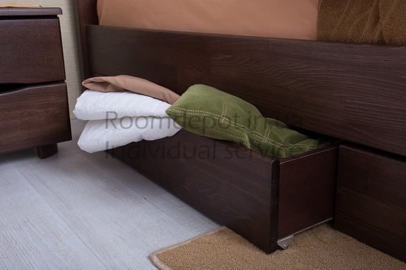 Ліжко Софія з ящиками Мікс Меблі 140х200 см Горіх темний Горіх темний