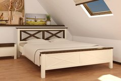 Ліжко дерев'яне Нормандія Мікс Меблі 140х200 см  RD841-2 фото