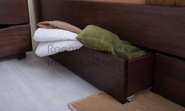 Кровать подростковая с ящиками София Микс Мебель 120х200 см Орех темный Орех темный