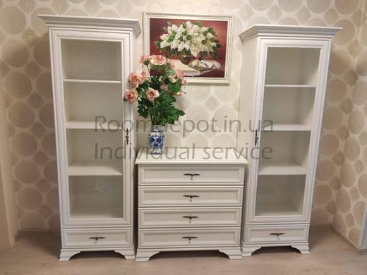 Витрина Кентуки REG1W1S(N) BRW Белый Белый RD2151 фото