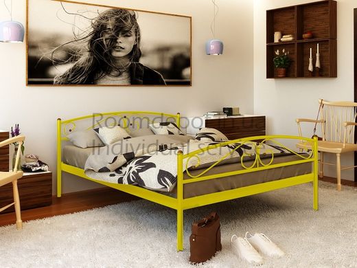 Ліжко Верона 2 Метакам 90х200 см Жовтий Жовтий RD1518-7 фото