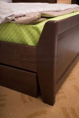 Ліжко Сіті з фільонкою і ящиками Олімп 140х200 см Бук натуральний Бук натуральний RD1248-18 фото