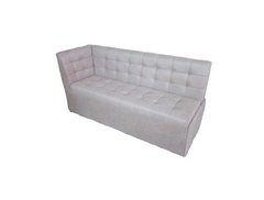 Кухонний диван з бічної спинкою Престиж 2 Кожзам Zeus Deluxe Pearl  Roz938 фото
