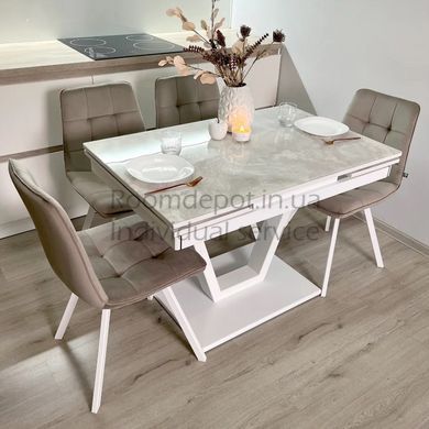 Стол обеденный раскладной со стульями Maxi V base Джем 70x110 см  RD9 фото