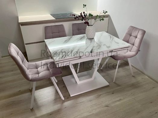 Стол обеденный раскладной со стульями Maxi V base Джем 70x110 см  RD9 фото