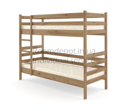 Двох'ярусне ліжко Соня MebiGrand 90х190 см Венге Венге RD1459-22 фото