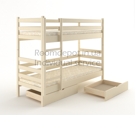 Двох'ярусне ліжко Соня MebiGrand 90х190 см Яблуня Яблуня RD1459-18 фото