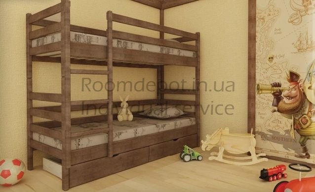 Двухъярусная кровать Соня MebiGrand 90х190 см Венге Венге RD1459-22 фото