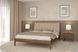 Кровать с мякой спинкой Лондон Н 140 х 200 см Орех темный MebiGrand RD1000-48 фото 1