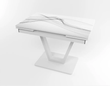 Стол обеденный Maxi V base Джем Белый Рисунок на столешнице 70x110 см