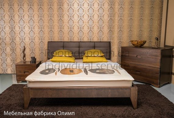 Ліжко з оббивкою Делі Олімп 160х200 см Венге Венге RD1485-12 фото