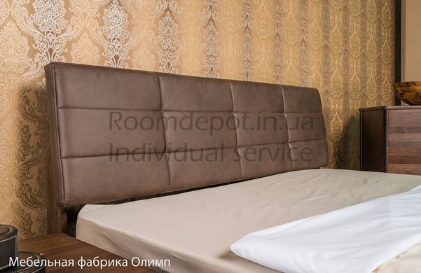 Ліжко з оббивкою Делі Олімп 140х200 см Темный венге Темний венге RD1485-9 фото
