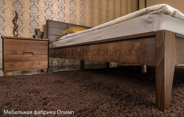 Кровать с обивкой Дели Олимп 140х200 см Венге Венге RD1485-6 фото