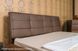 Ліжко з оббивкою Делі Олімп 140х200 см Темный венге RD1485-9 фото 5
