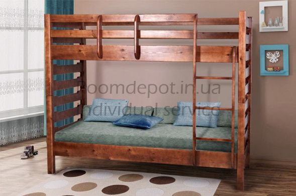 Ліжко двох'ярусне Троя Мікс Меблі 80х200 см Яблуня Яблуня RD8 фото