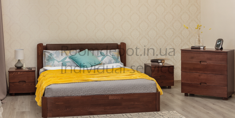 Ліжко з механізмом Софія V преміум Олімп 200х200 см Венге Венге RD342-44 фото