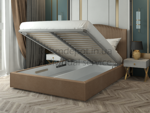 Ліжко Тосканія з підйомним меxанізмом ЛЕВ 180х200 см Категорія тканини 1  RD2779-8 фото