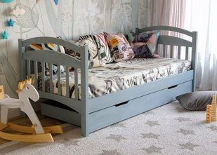 Детские кровати от 3 лет Алиса Арбор Древ Сосна 80х190 см Ольха Ольха RD71 фото