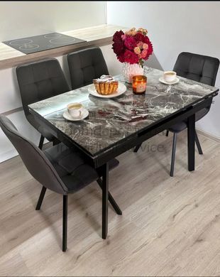 Стол обеденный раскладной Slim Джем Черный 65x90 см Черный RD2104 фото