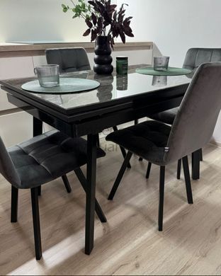 Стол обеденный раскладной Slim Джем Черный 65x90 см Черный RD2104 фото