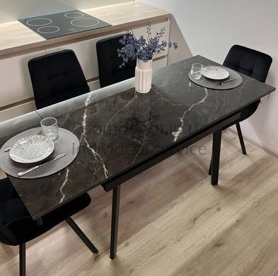 Стол обеденный раскладной Slim Джем Черный 65x90 см Черный RD2104 фото