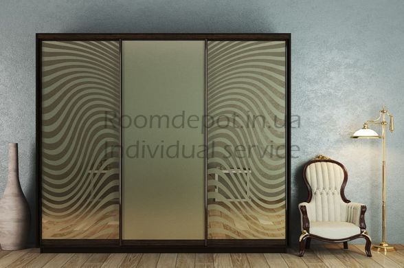 Шкаф-купе трехдверный 250x220x45 см Garant Дуб крафт золотой Дуб крафт золотой RD2235 фото