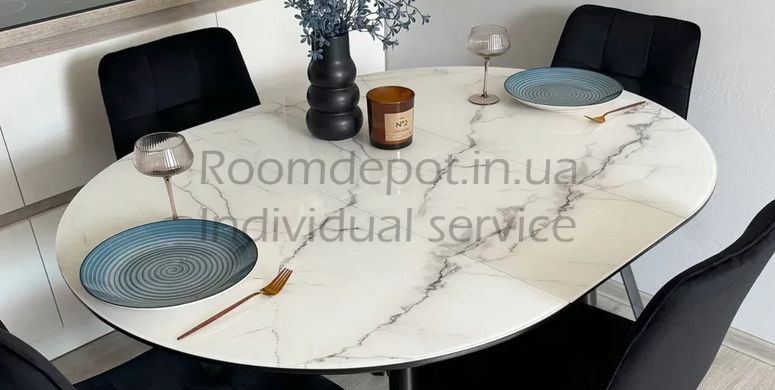 Стол обеденный раскладной со стульями Oliver Джем 100x100 см  RD2383 фото