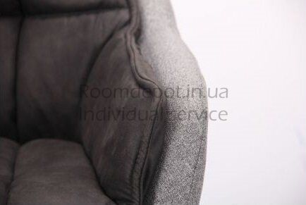 Кресло поворотное Virginia черный/cowboy базальт браун/меланж силвер AMF RD519  RD519 фото