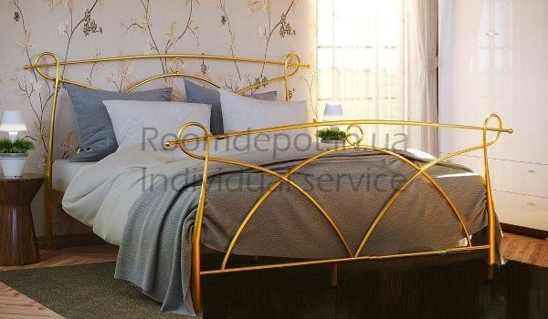 Ліжко Флоренція 1 Метакам 160х190 см Коричневий Коричневий RD1736-48 фото