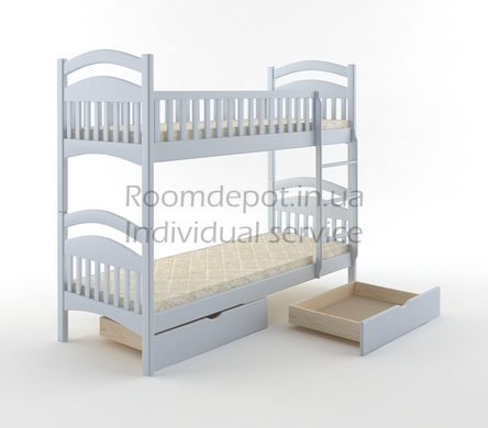 Двох'ярусне ліжко Жасмін MebiGrand 90х200 см Яблуня Яблуня RD941-19 фото