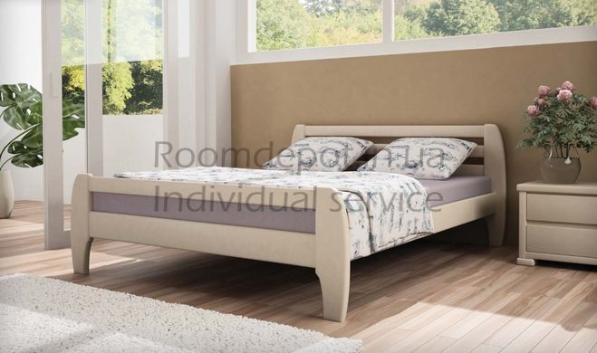 Дерев'яне ліжко Мілан MebiGrand 180х200 см Яблуня Яблуня RD1419-26 фото