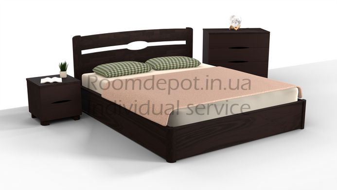 Ліжко з механізмом Кароліна Мікс Меблі 140х200 см Венге Венге RD47-2 фото