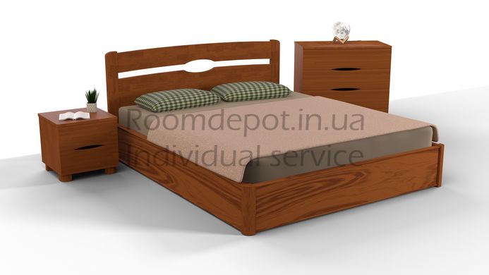 Ліжко з механізмом Кароліна Мікс Меблі 140х200 см Горіх світлий Горіх світлий RD47-1 фото