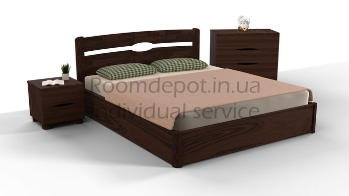 Ліжко з механізмом Кароліна Мікс Меблі 140х200 см Венге Венге RD47-2 фото