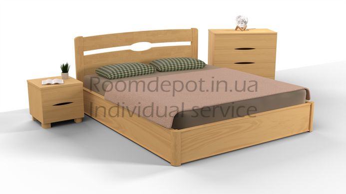 Ліжко з механізмом Кароліна Мікс Меблі 180х200 см Венге Венге RD47-10 фото