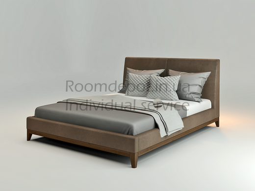 Ліжко Кальярі з м'яким узголів'ям ЛЕВ 140х200 см Категорія тканини 2  RD2863-14 фото